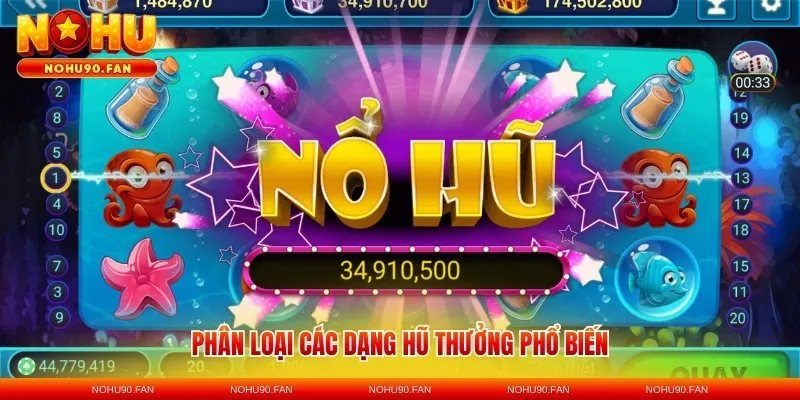 Phân loại các dạng hũ thưởng phổ biến